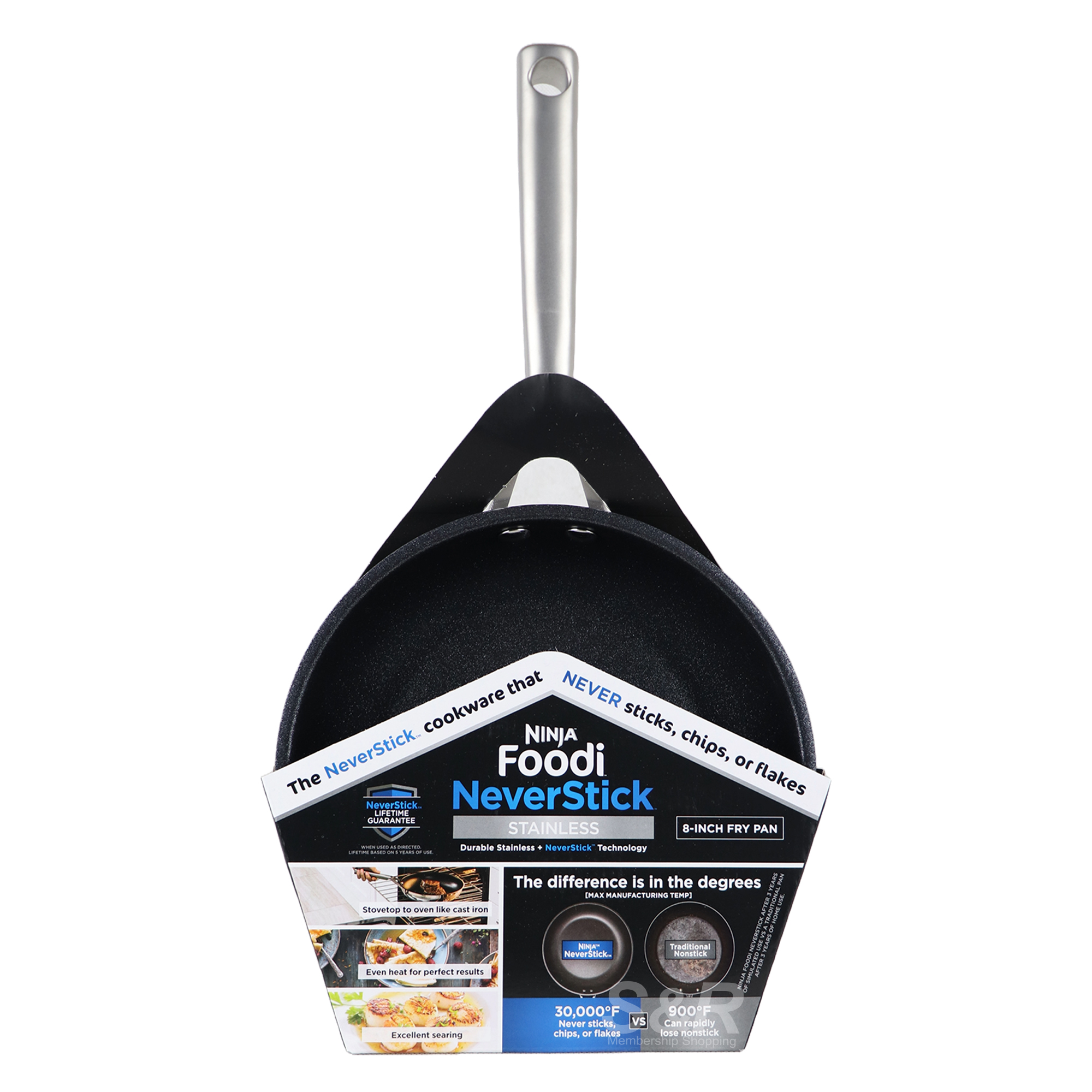 Ninja Foodi NeverStick Stainless 8in Fry Pan Ninja Foodi NeverStick Stainless 8in Fry Pan
